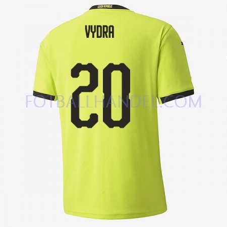 Herre Fotballdrakter Tsjekkia Matej Vydra 20 Borte Euro 2020 Kortermet